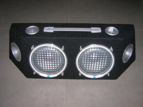 Luidsprekers in box, Audio, Tv en Foto, Luidsprekerboxen, Zo goed als nieuw, Ophalen