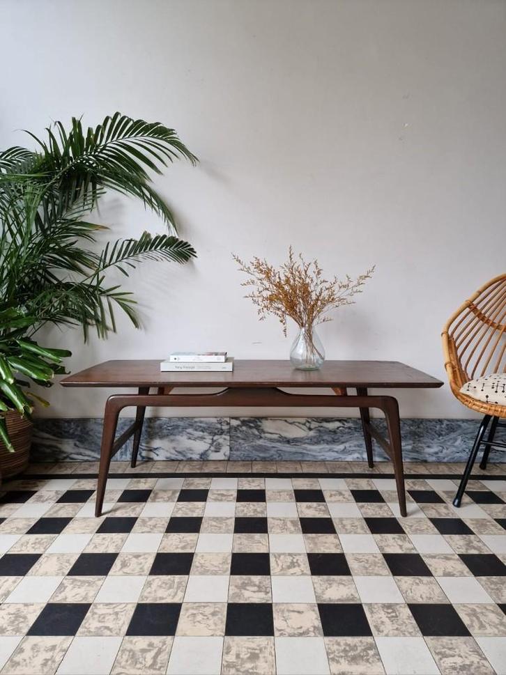 Vintage midcentury salontafel | Louis Van Teeffelen, Maison & Meubles, Tables | Tables de salon, Utilisé, Moins de 50 cm, Moins de 50 cm