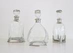 3 karaffen CAVAGNINI 'Italia' Pewter and Glass Decanter, Antiek en Kunst, Ophalen of Verzenden