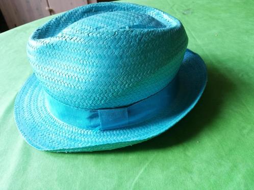 HELDER CYAAN-BLAUW ZOMERHOEDJE MAAT XS (52 CM), Kleding | Dames, Hoeden en Petten, Gedragen, Hoed, 55 cm (S, 6⅞ inch) of minder