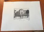 Theo Humblet ets gravure St Andre les Alpes 1983, Ophalen of Verzenden