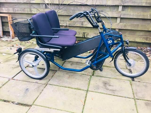 Vélo électrique double côte à côte PF Mobility, Vélos & Vélomoteurs, Vélos | Tricycles, Utilisé, Enlèvement ou Envoi
