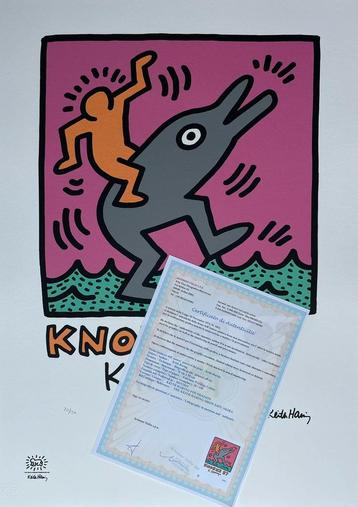 Prachtige Lithografie + certificaat • Keith Haring # /150