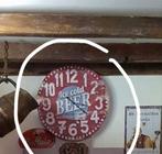 ✓VINTAGE? Beer Prachtige Grote Wandklok, Verzamelen, Biermerken, Ophalen, Gebruikt, Overige typen, Overige merken