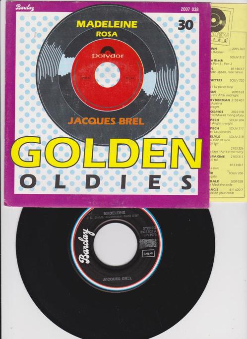 Jacques Brel – Madeleine / Rosa  (nMINT), Cd's en Dvd's, Vinyl Singles, Zo goed als nieuw, Single, Pop, 7 inch, Ophalen of Verzenden