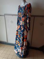 Lang kleedje smocké M, Maat 38/40 (M), Blauw, Nieuw, Ophalen of Verzenden