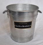 seau a champagne aluminium pub carles heidsieck, Maison & Meubles, Seaux, Enlèvement ou Envoi, Utilisé, Aluminium