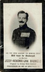 WO1 Jozef Bauwens onderofficier + Göttingen 18.08.1918, Verzamelen, Verzenden, Bidprentje
