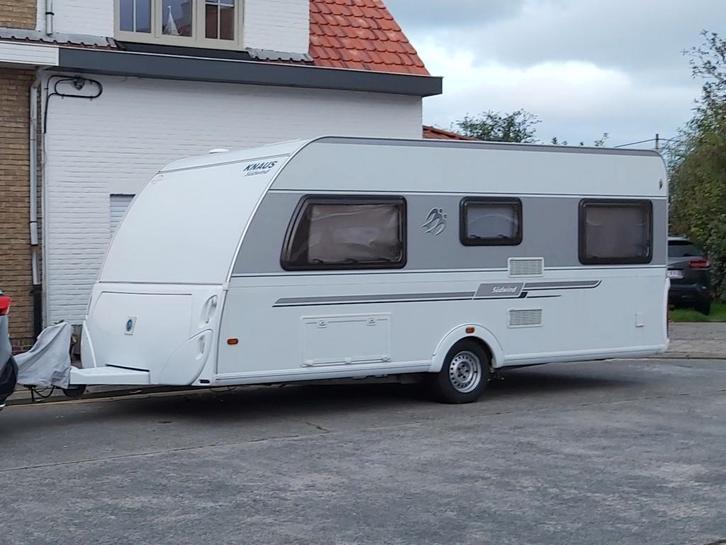 caravan Knaus sudwind 500, Caravanes & Camping, Caravanes, Particulier, Knaus, Grand lit, Antivol de remorque, Porte moustiquaire