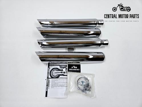 V&H Twin slash 3 inch Chroome Fat Boy 2007-2017, Motoren, Onderdelen | Harley-Davidson, Nieuw, Ophalen of Verzenden