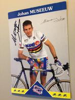 Wk wielerkaart  1997 team mapei johan museeuw signe, Verzenden, Zo goed als nieuw