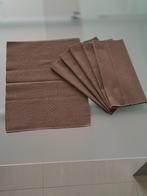 set 6 bruine placemats, Ophalen, Zo goed als nieuw, Bruin, Placemat