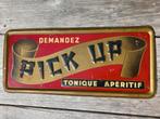 reclamebord 1936 Pick Up Aperitif, Ophalen of Verzenden, Zo goed als nieuw, Reclamebord