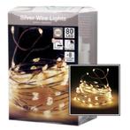 Lichtsnoer warm wit timer binnen buiten 80, 40 of 20 leds, Ophalen of Verzenden, Nieuw, Overige typen