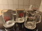 Set van 4 vintage glazen Vieux Temps, Verzamelen, Glas en Drinkglazen, Ophalen, Gebruikt, Bierglas