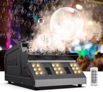 Rook- en bellenblaasmachine LED 1500W met afstandsbediening, Ophalen of Verzenden, Nieuw, Licht, Geluidgestuurd