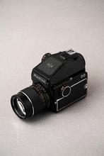 Mamiya M645, prism viewfinder + 150mm sekor c, Audio, Tv en Foto, Fotocamera's Analoog, Ophalen of Verzenden, Gebruikt, Spiegelreflex