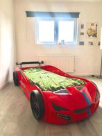Autobed racebed BLX rood met licht, Ophalen, Zo goed als nieuw, Lattenbodem
