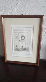 Originele ets getekend Michel Gruyters 2, Antiek en Kunst, Kunst | Etsen en Gravures, Ophalen of Verzenden