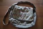 Claire's schoudertas met graffiti voorflap afgewassen jeans, Ophalen of Verzenden, Gebruikt, Blauw, Overige merken