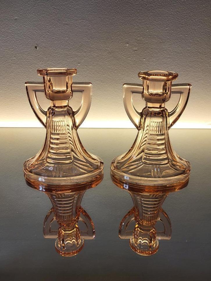 val saint lambert kandelaar Victoria, Antiek en Kunst, Antiek | Glaswerk en Kristal, Ophalen of Verzenden