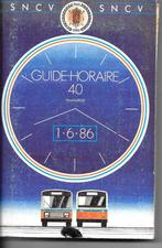SNCV - Guide horaire région Namur - 01.06.1986, Collections, Trains & Trams, Autres types, Utilisé, Bus ou Métro, Envoi
