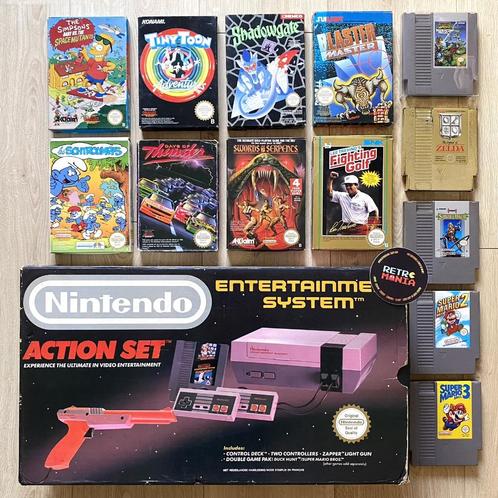 Console Nintendo NES Action SET + Jeux, Consoles de jeu & Jeux vidéo, Jeux | Nintendo NES, Enlèvement ou Envoi