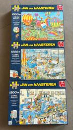 3 puzzels Jan van haasteren (2 x 1000 en 1 x 1500 stuks), Ophalen of Verzenden, Zo goed als nieuw
