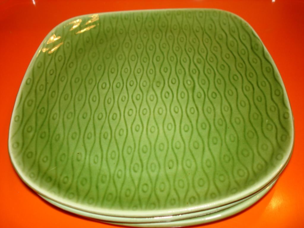 3 Boch Freres Belgium New Time dessertbordjes, Antiek en Kunst, Antiek | Keramiek en Aardewerk, Ophalen of Verzenden