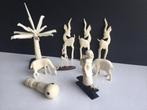 Antieke Afrikaanse beeldjes 9 stuks, Antiek en Kunst, Kunst | Beelden en Houtsnijwerken, Ophalen of Verzenden