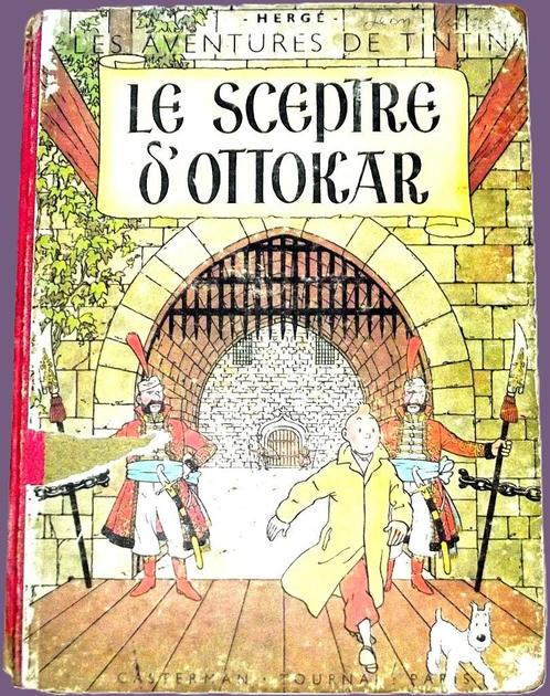tintin - Le Sceptre d'Ottokar (EO couleur), Boeken, Stripverhalen, Gelezen, Eén stripboek, Ophalen of Verzenden