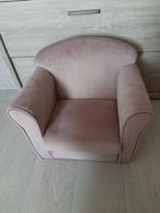 Roze fluwelen kinderzetel, Kinderen en Baby's, Kinderkamer | Tafels en Stoelen, Ophalen, Zo goed als nieuw