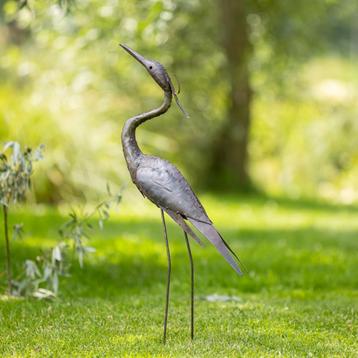 Mooievogels- Metalen reiger  beschikbaar voor biedingen