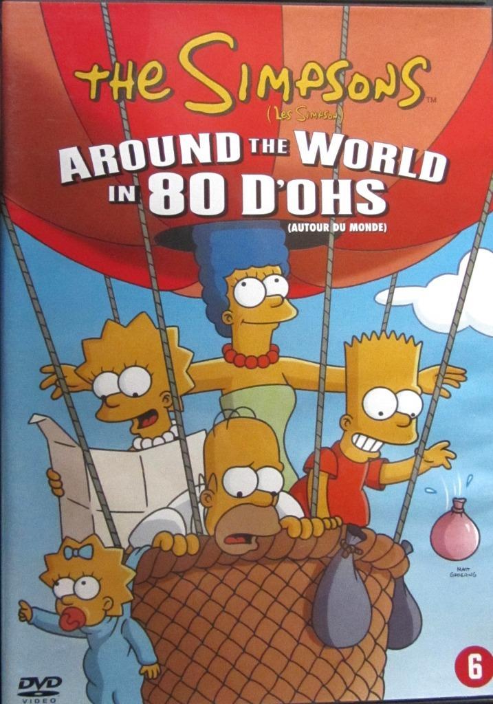 DVD TEKENFILM- THE SIMPSONS- AROUND THE WORLD IN 80 D'OHS, Cd's en Dvd's, Dvd's | Tekenfilms en Animatie, Zo goed als nieuw, Europees