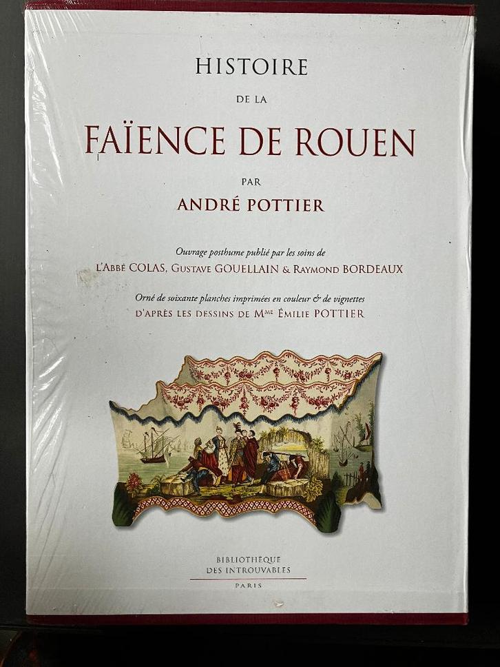 Histoire de la faïence de Rouen André Pottier  Neuf, Antiquités & Art, Antiquités | Céramique & Poterie, Enlèvement