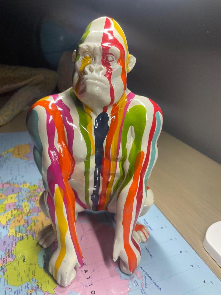 statue de décoration de gorille, Antiquités & Art, Art | Sculptures & Bois, Enlèvement ou Envoi