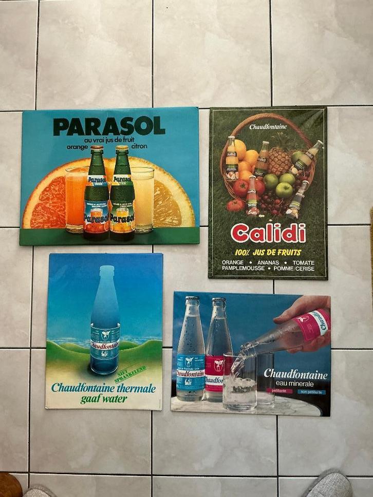4 Pub Boxes, Spring Water, zie foto's, Verzamelen, Merken en Reclamevoorwerpen, Gebruikt, Reclamebord, Ophalen of Verzenden