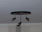 plafondlamp met 3 halogeenspots afmeting 50cm x 17cm, Maison & Meubles, Lampes | Plafonniers, Comme neuf, Enlèvement, Métal