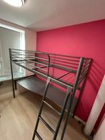 Ikea Svärta hoogslaper met bureau., Huis en Inrichting, Slaapkamer | Stapelbedden en Hoogslapers, Ophalen, Zo goed als nieuw, Hoogslaper