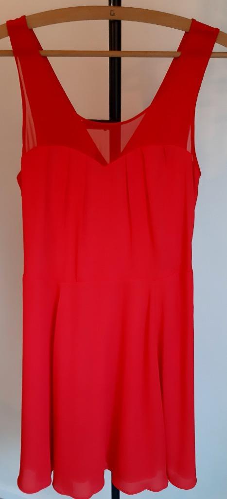 Rood kleedje met sweetheart neckline, Kleding | Dames, Jurken, Maat 36 (S), Rood, Ophalen of Verzenden