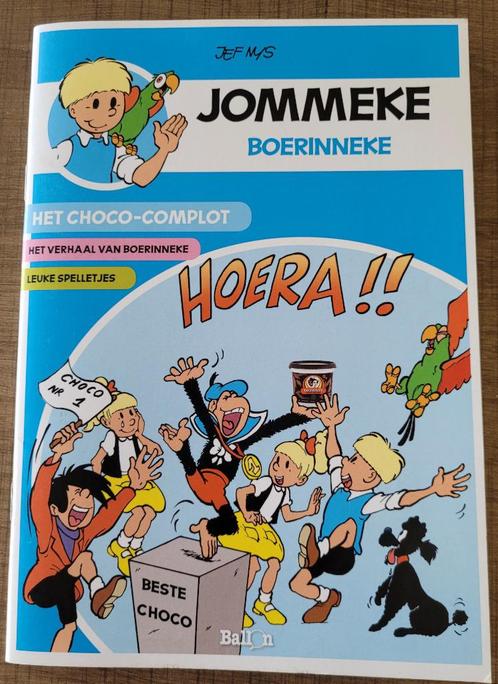 Jommeke: Boerinneke - mini-stripuitgave (A5) + spelletjes, Collections, Personnages de BD, Utilisé, Livre ou Jeu, Autres personnages