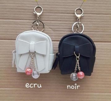 porte monnaie , bijoux de sac , simili cuir noir ou beige beschikbaar voor biedingen