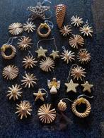 Rieten hangertjes, Diversen, Kerst, Ophalen of Verzenden, Zo goed als nieuw