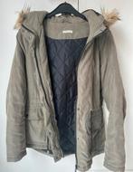 Kaki winterjas - Jaqueline de Yong - small, Ophalen of Verzenden, Maat 36 (S), Gedragen, Groen
