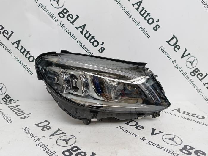 Koplamp rechts van een Mercedes C-Klasse, Auto-onderdelen, Verlichting, Mercedes-Benz, Gebruikt, 3 maanden garantie, Ophalen of Verzenden
