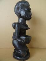 Statue africaine statue fertilité Nigeria en bois 33 cm 1960, Antiquités & Art, Enlèvement ou Envoi