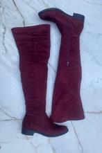 wijnrode overknee SuperMode 40, Kleding | Dames, Schoenen, Hoge laarzen, SUPERMODE, Ophalen of Verzenden, Gedragen
