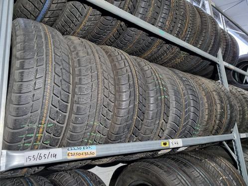 155/65/14 Winterbanden diverse A-merken 6+mm vanaf €30 p st., Auto-onderdelen, Banden en Velgen, Band(en), Winterbanden, 14 inch