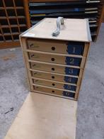 2 stevige draagbare houten boxen met 6 vakjes (1 nieuw), Antiek en Kunst, Ophalen
