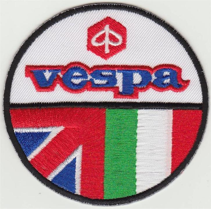 Vespa stoffen opstrijk patch embleem #12, Motoren, Accessoires | Overige, Nieuw, Verzenden
